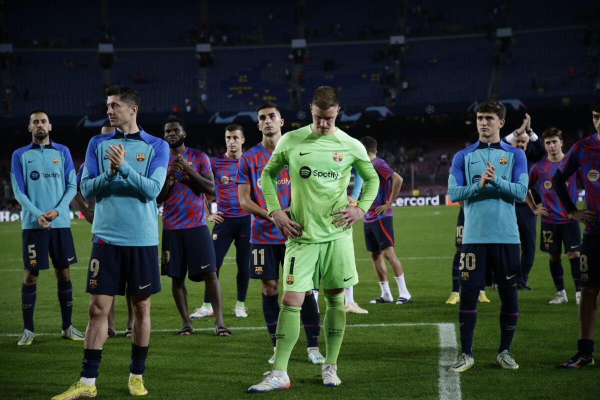 FRACASOS FC BARCELONA CHAMPIONS LEAGUE