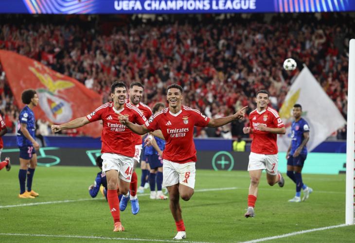 El Benfica celebra uno de sus goles. Fuente: Ultima Hora