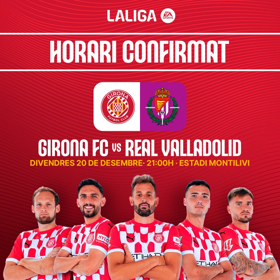 HORARIO GIRONA VALLADOLID