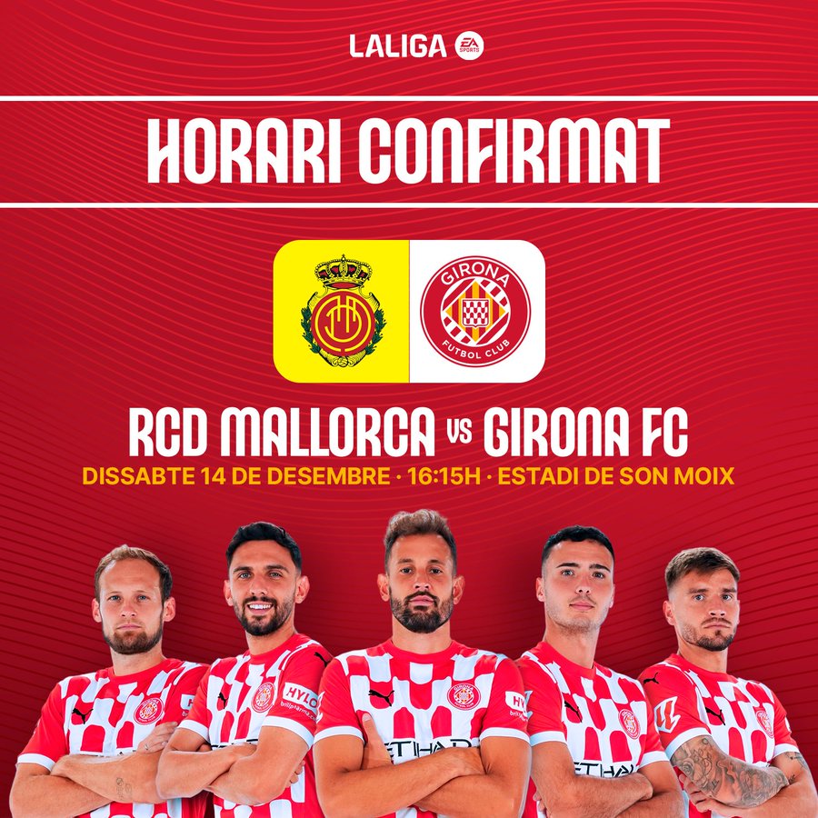 HORARIO MALLORCA GIRONA I PORTADA