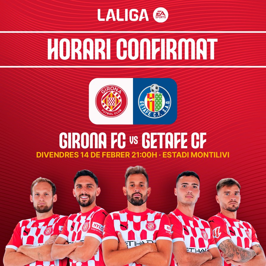 HORARIO GIRONA - GETAFE