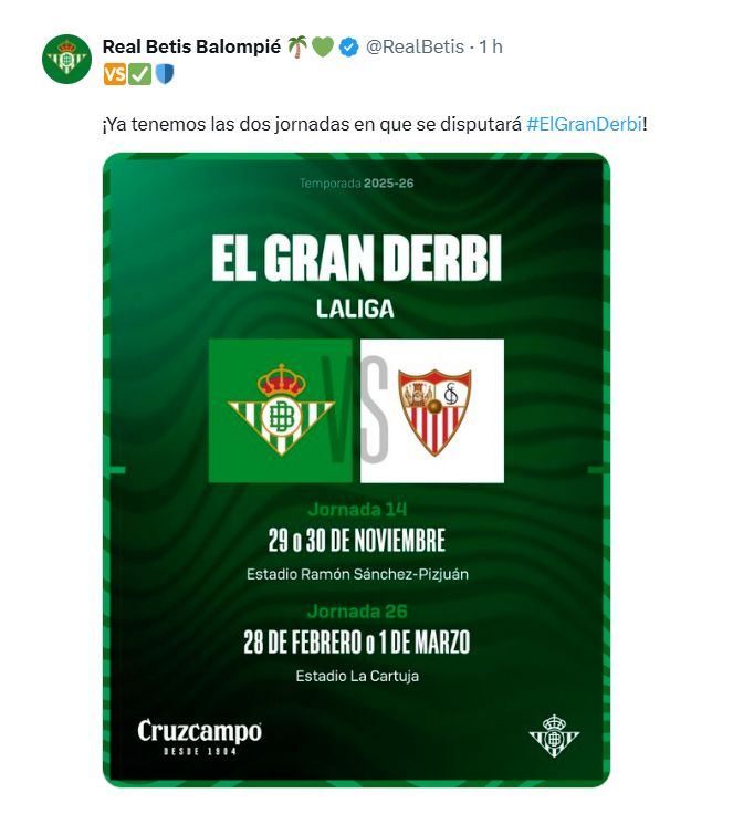 DERBI ANDALUZ SEVILLA - BETIS
