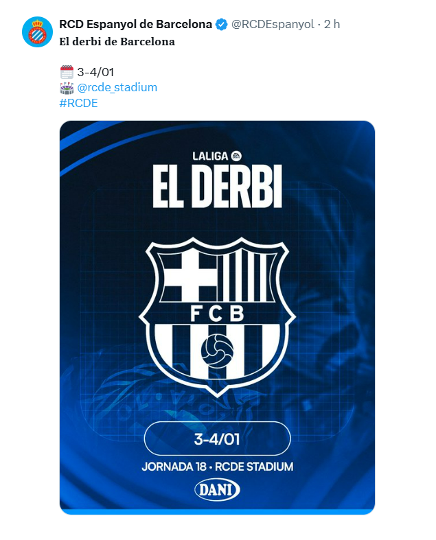 DERBI DE BARCELONA - ESPANYOL vs. BARÇA