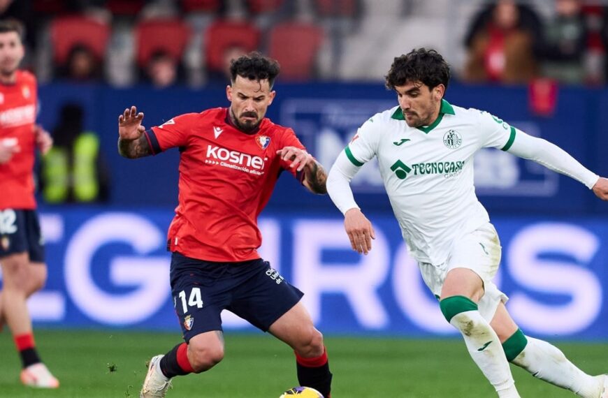 Osasuna busca romper su mala racha frente un Getafe fiable