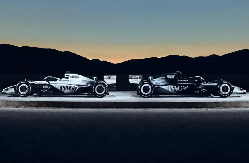 Cadillac debuta en la Fórmula 1 con una decoración asimétrica
